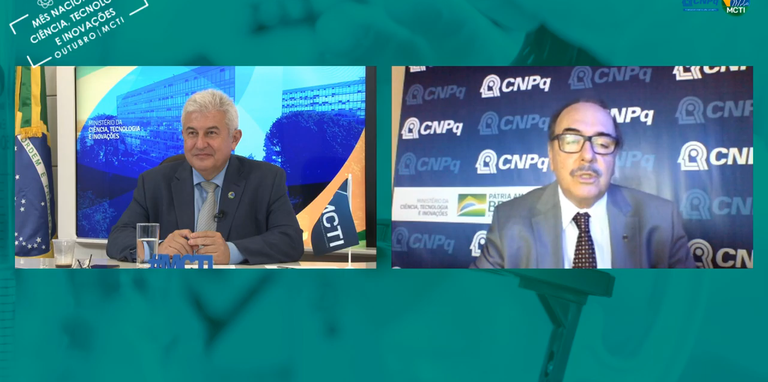 MNCTI: Ministro Marcos Pontes entrevista Presidente do CNPq